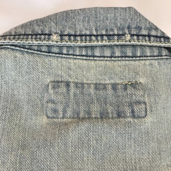 D. Jeans Sleeveless Cropped Vest With Butterfly Back Embellishments Junior Large - Picture 9 of 11